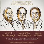 Нобелівську премію з хімії присудили «батькам» сучасних літій-іонних батарей